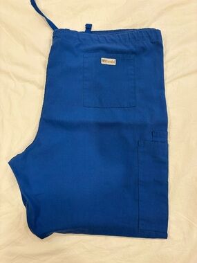 Uniform Advantage Cargo Scrub Pants Unisex Size XL in Royal Blue